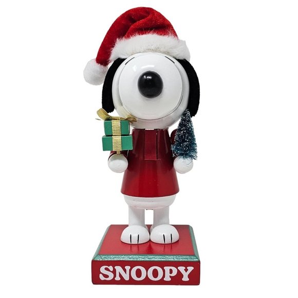 Snoopy Peanuts Wood 9" Nutcracker -  Christmas Gift - Picture 1 of 4